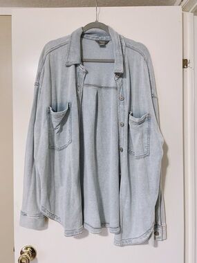 Natural Reflections Blue Oversized Jacket Size XL